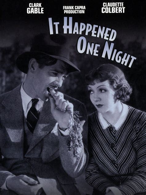 It Happened One Night - En charmig komedi med Clark Gable och Claudette Colbert om kärlek på öppen väg!